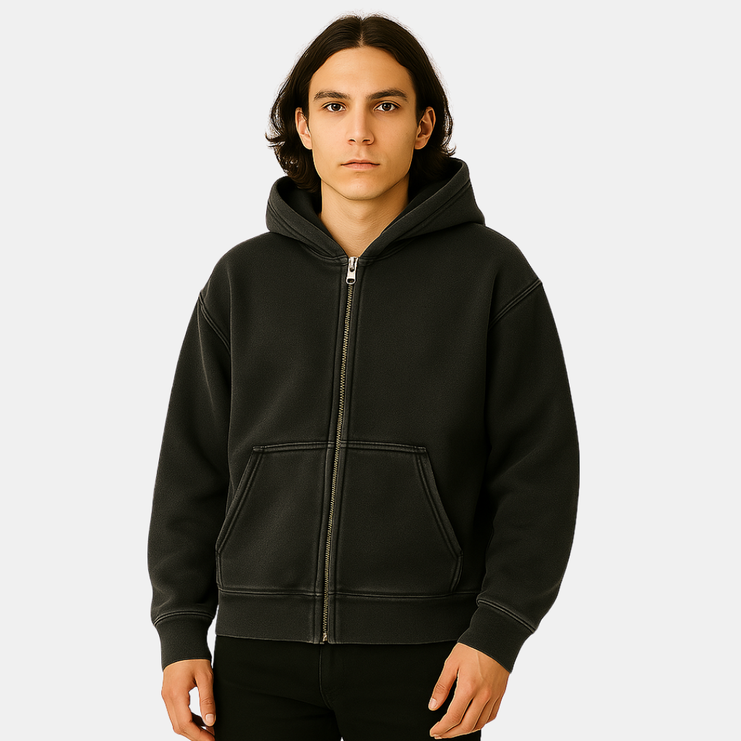Skye Heren hoodie met ritssluiting en casual look