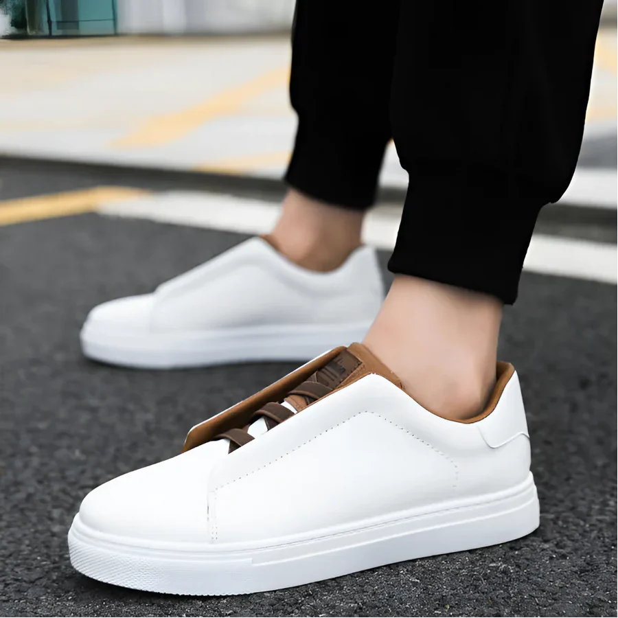 Steven casual heren sneakers met witte zool
