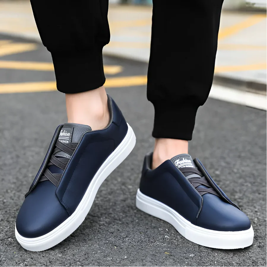 Steven casual heren sneakers met witte zool
