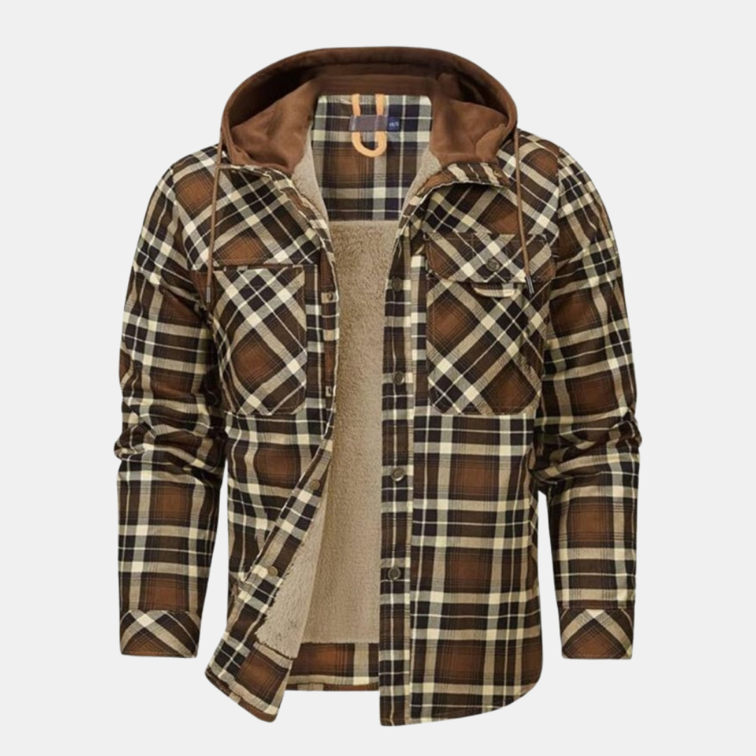 The Brenwick Hooded Flannel Jacket