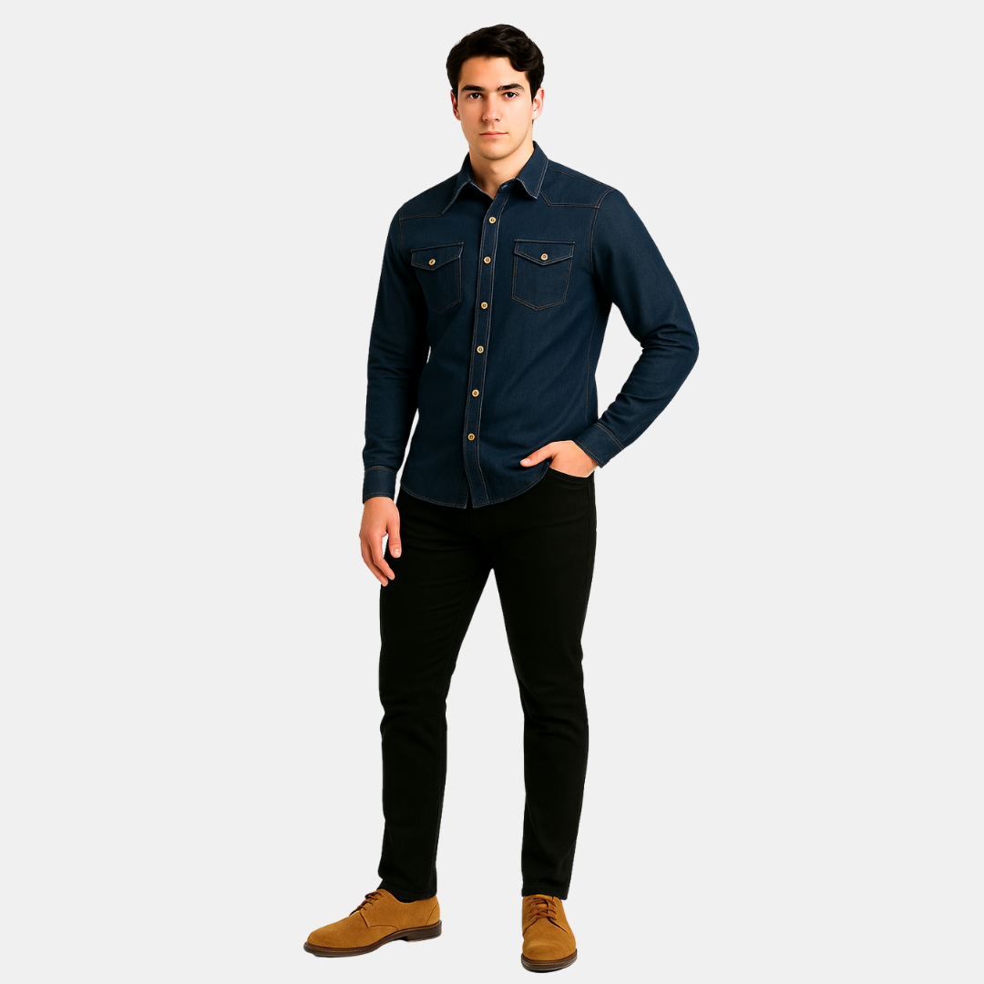 The Halden Denim Look Shirt