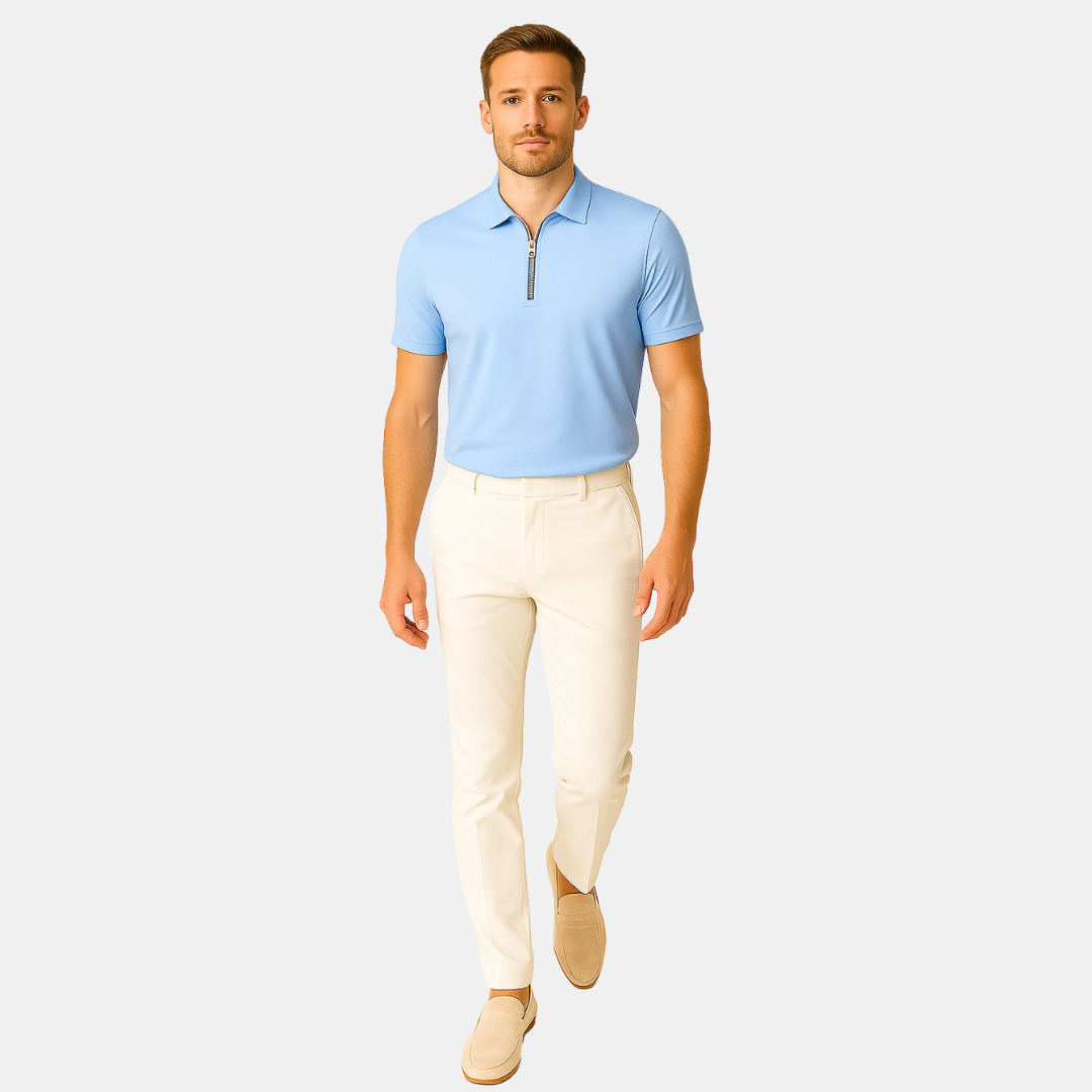 The Liran Half-Zip Polo