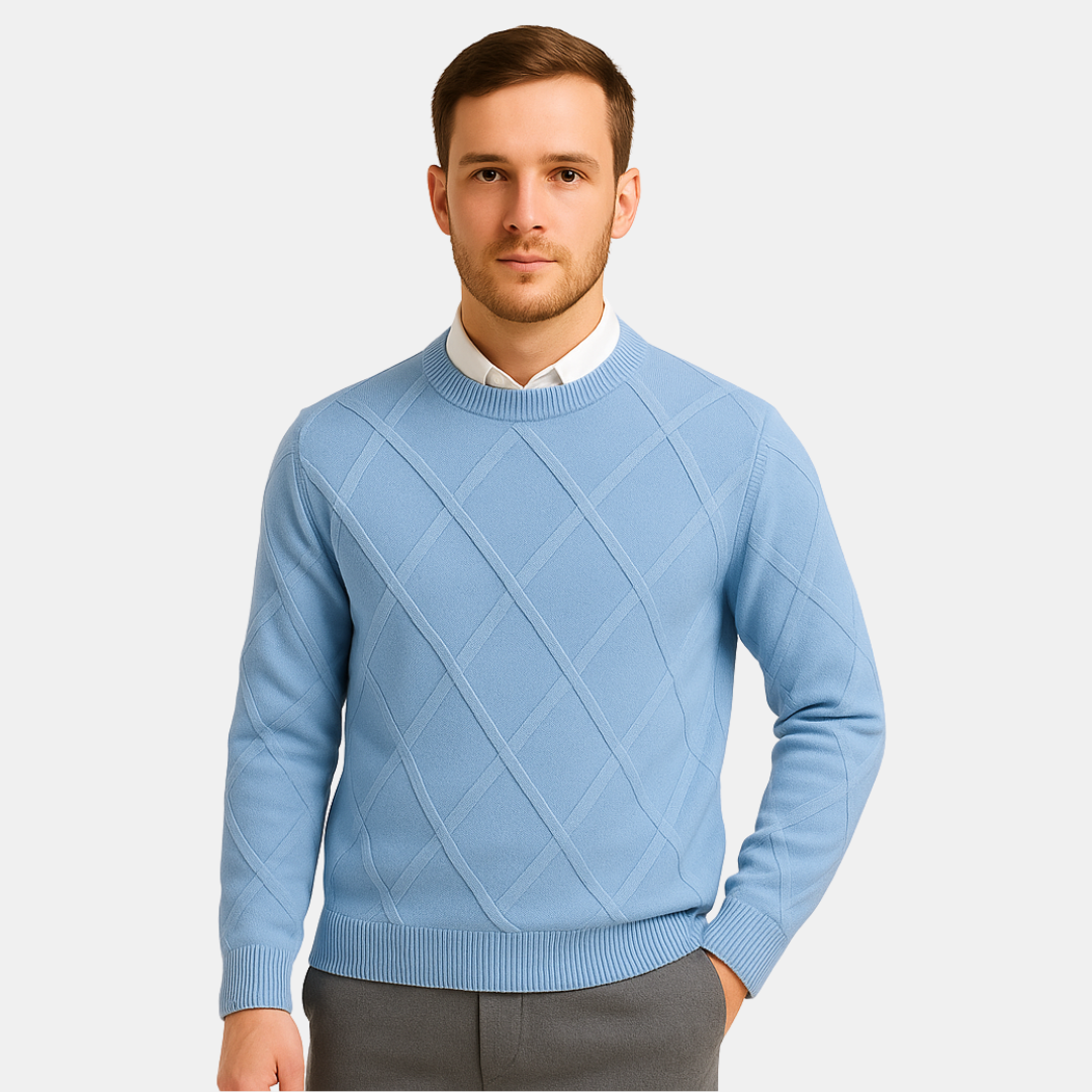The Lucien Diamond Knit Crewneck