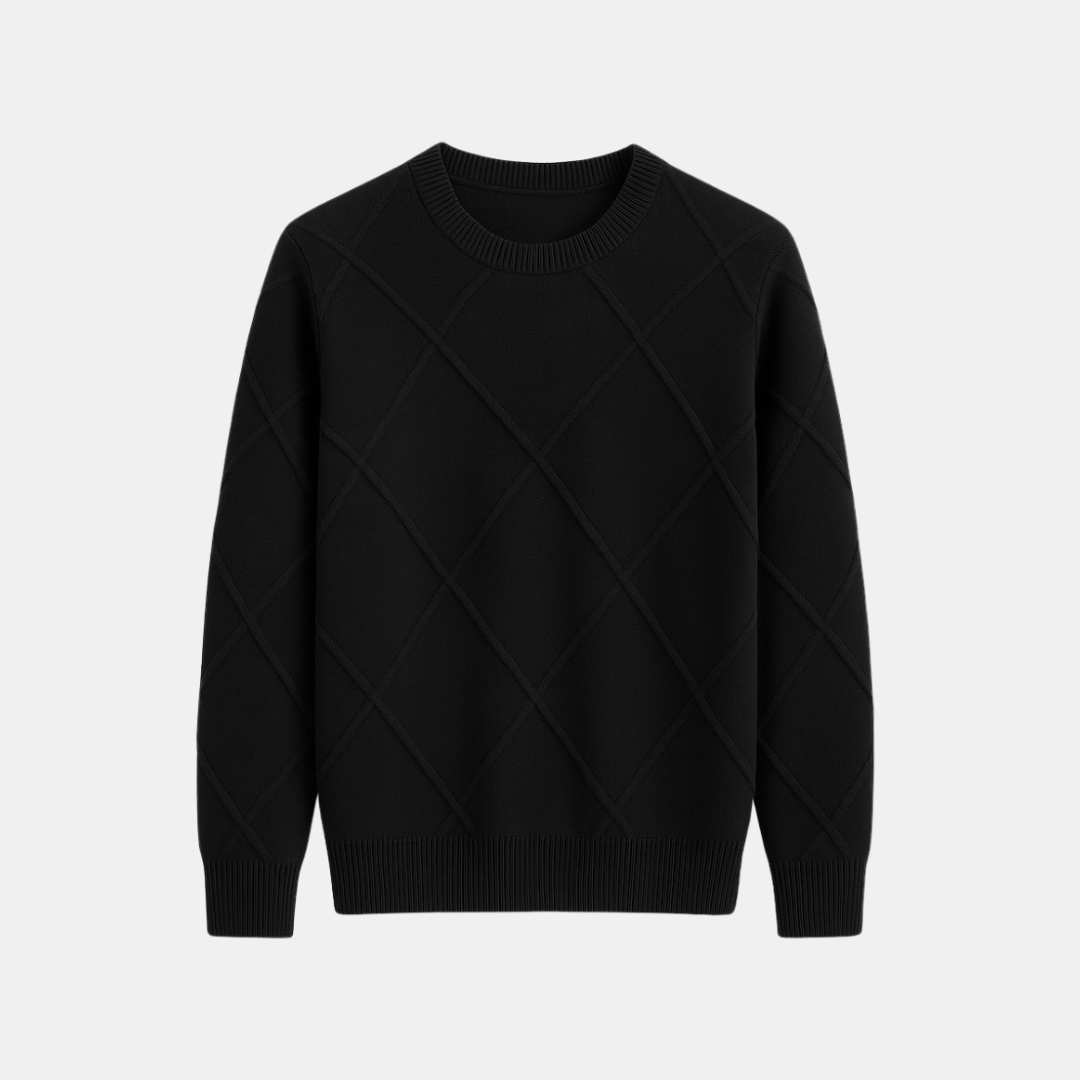 The Lucien Diamond Knit Crewneck
