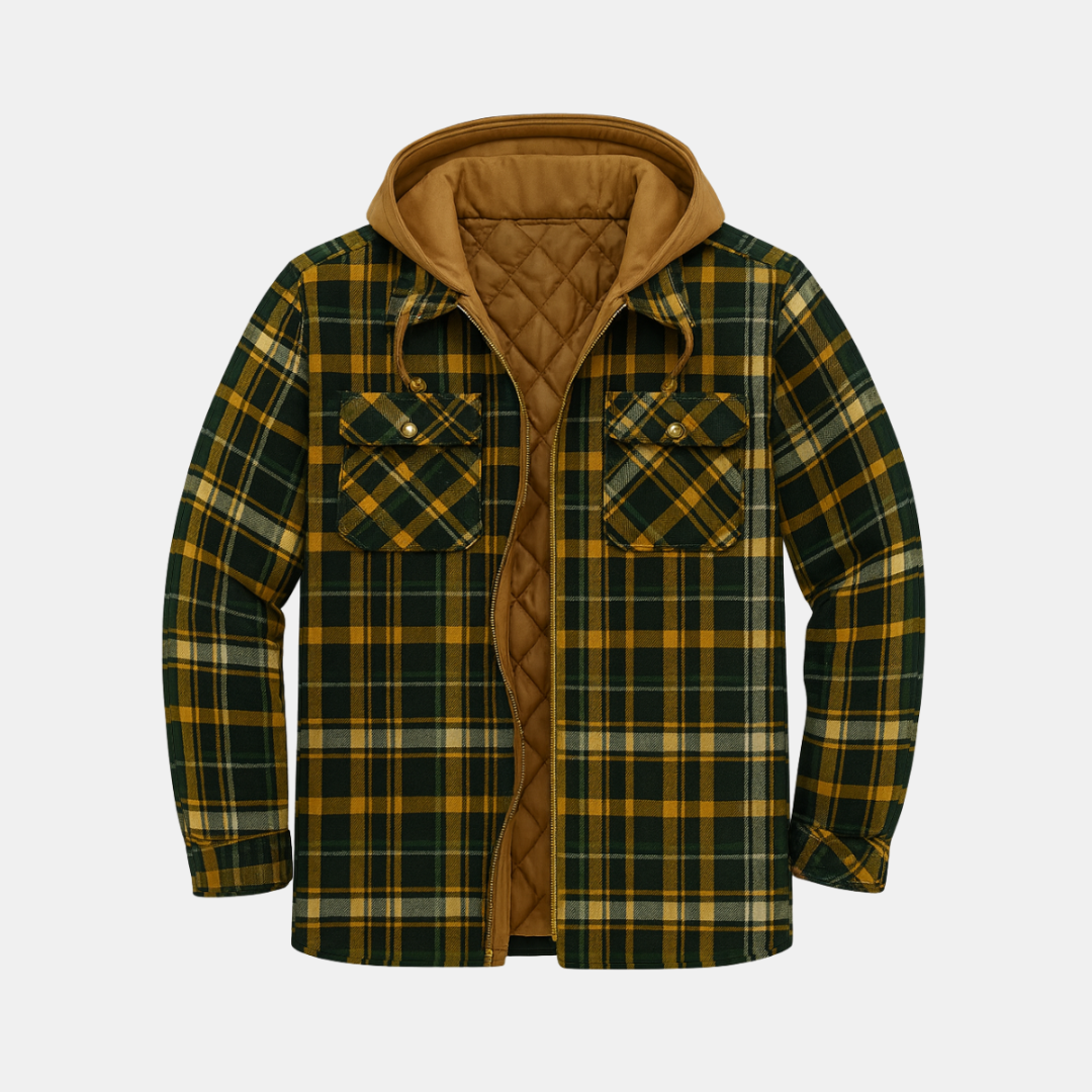 The Nolan Hooded Check Jacket