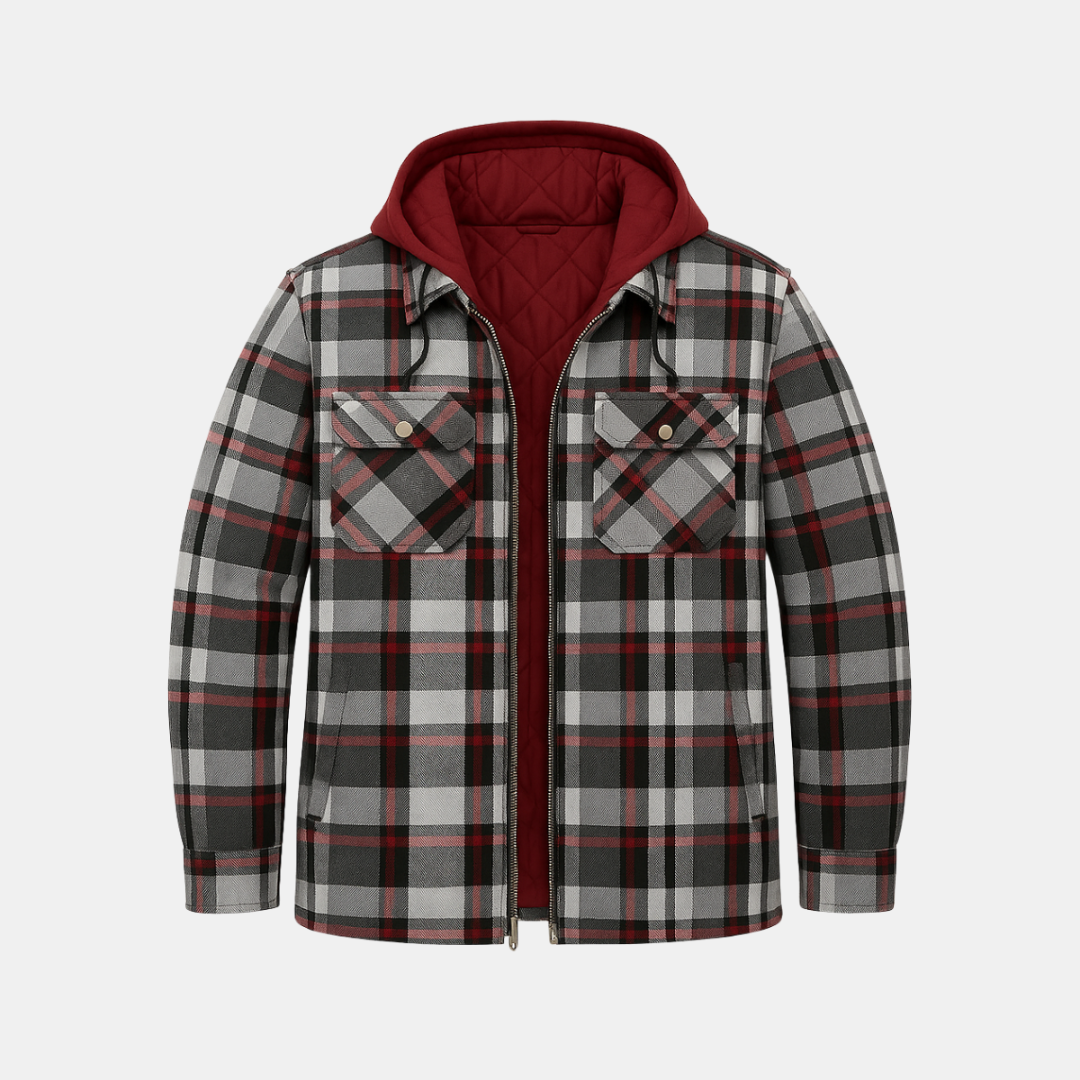 The Nolan Hooded Check Jacket