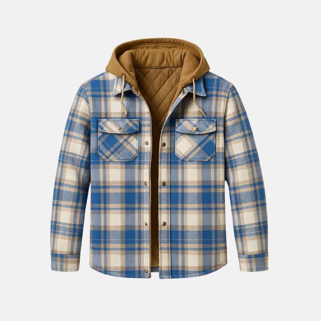 The Nolan Hooded Check Jacket