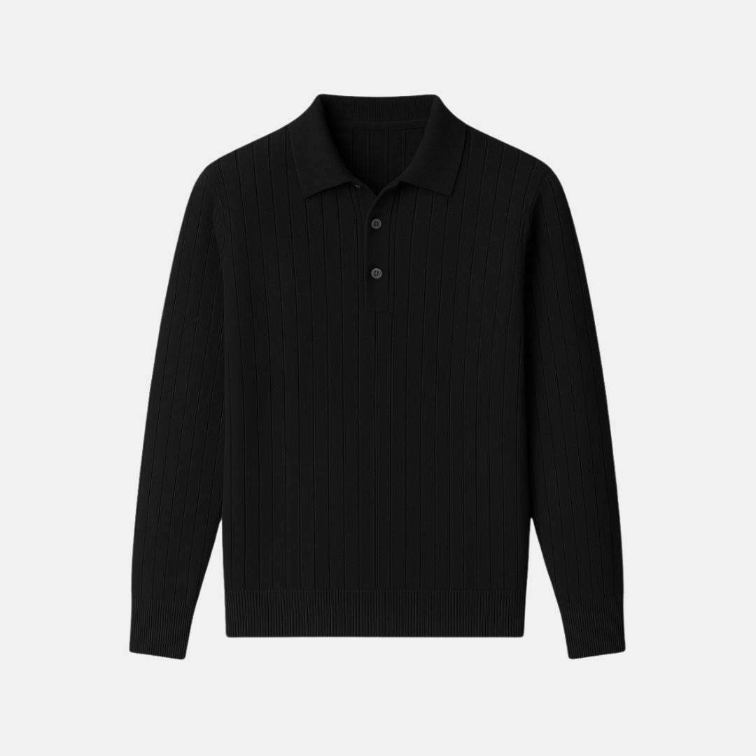 The Renvel Ribbed Knit Polo