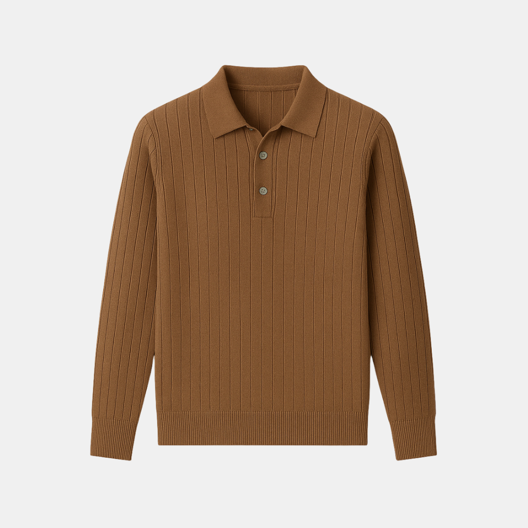 The Renvel Ribbed Knit Polo
