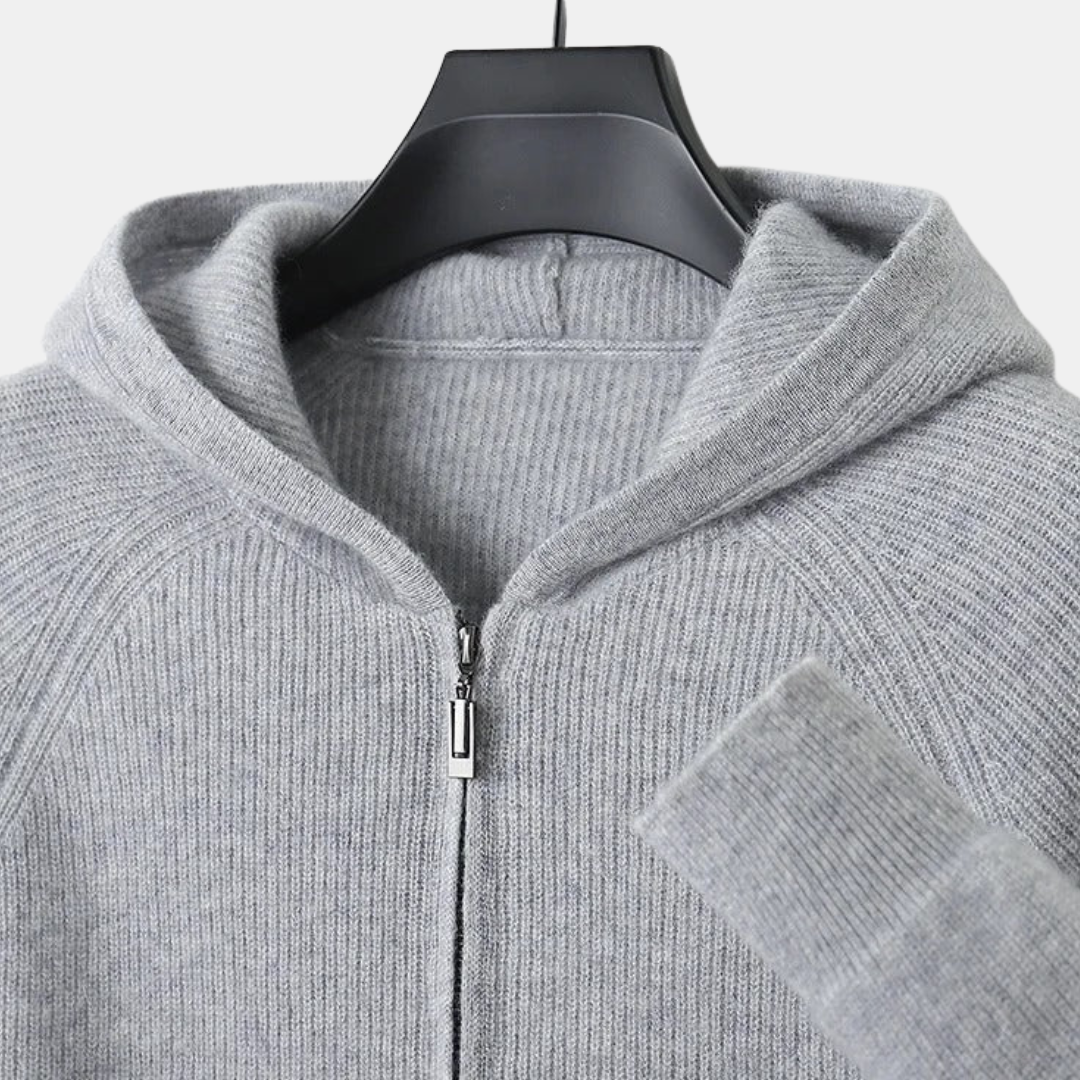 The Selvano Cashmere Zip Hoodie