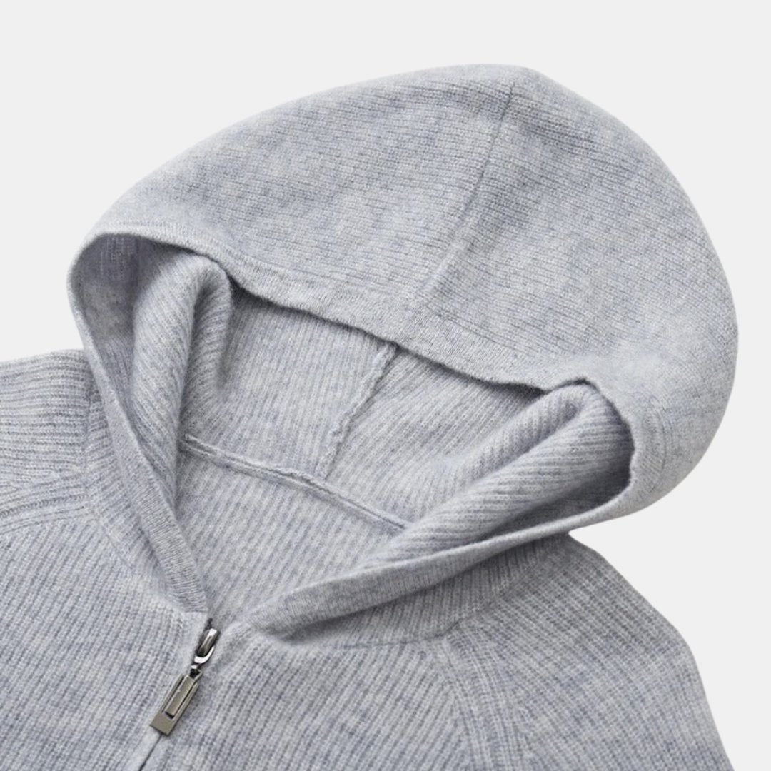 The Selvano Cashmere Zip Hoodie