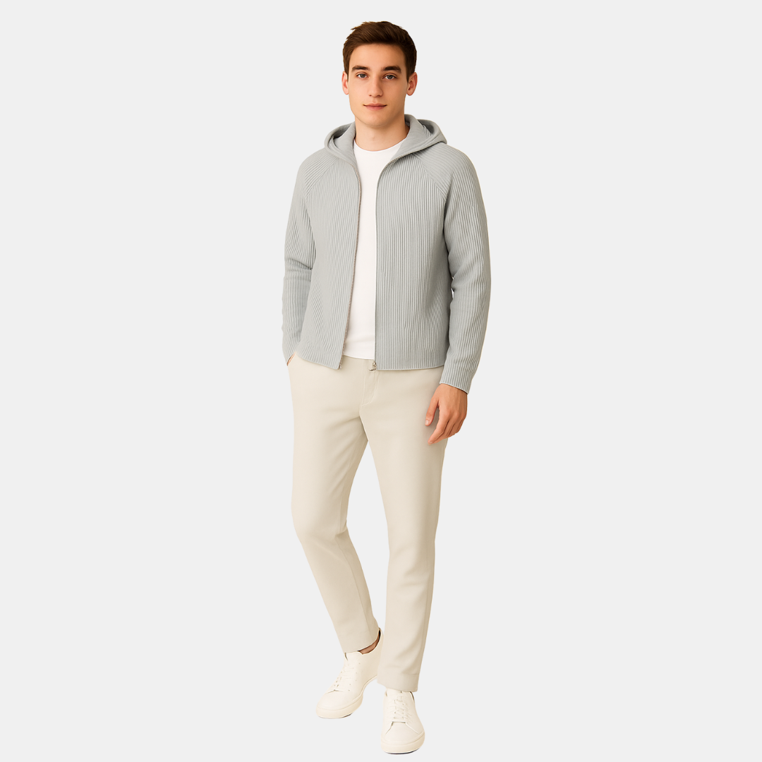 The Selvano Cashmere Zip Hoodie