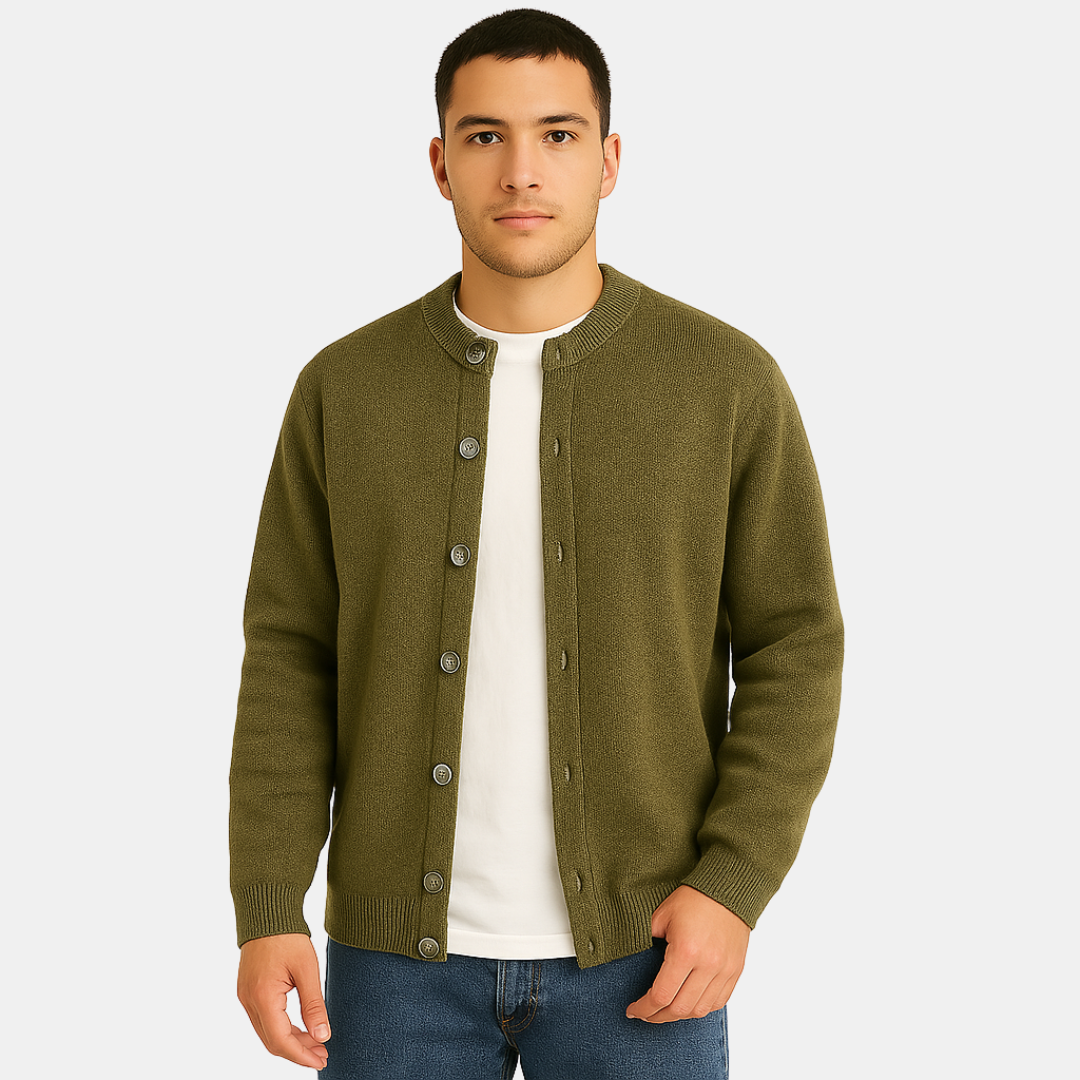 Toby Heren vest met ronde hals en knoopsluiting