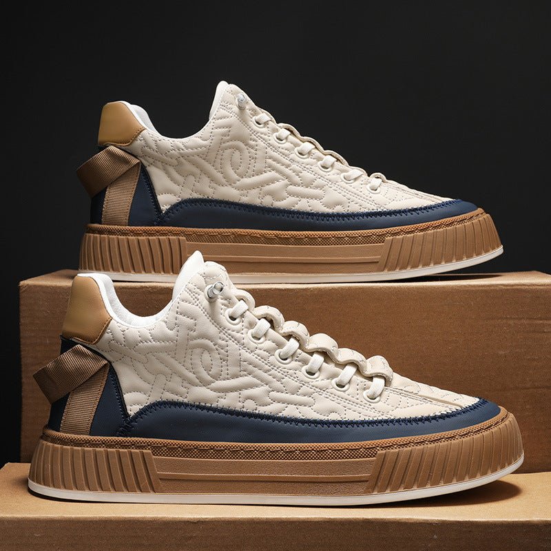 Tony Trendy heren sneakers met dikke zool en patroon