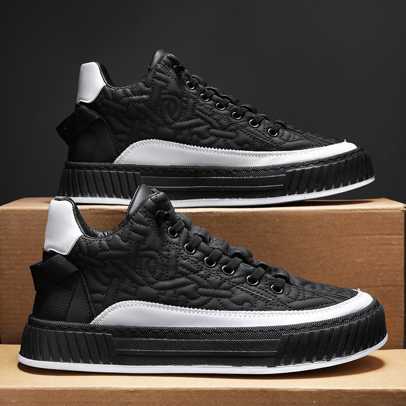 Tony Trendy heren sneakers met dikke zool en patroon