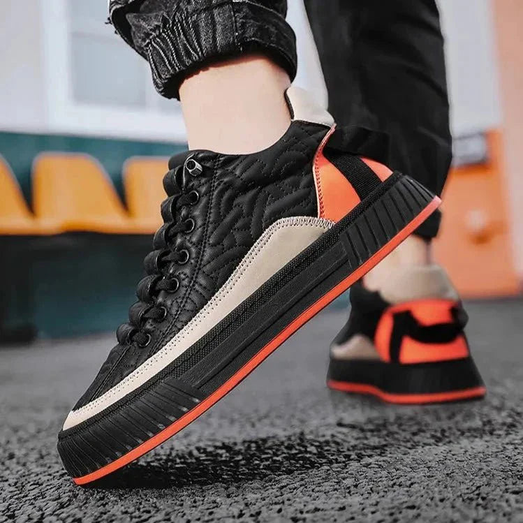 Tony Trendy heren sneakers met dikke zool en patroon