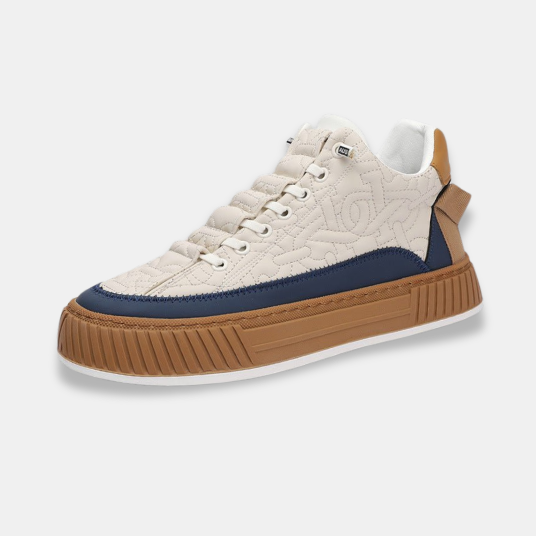 Tony Trendy heren sneakers met dikke zool en patroon
