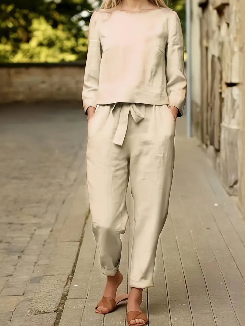 Verona Dames casual twee-delige set met top en broek
