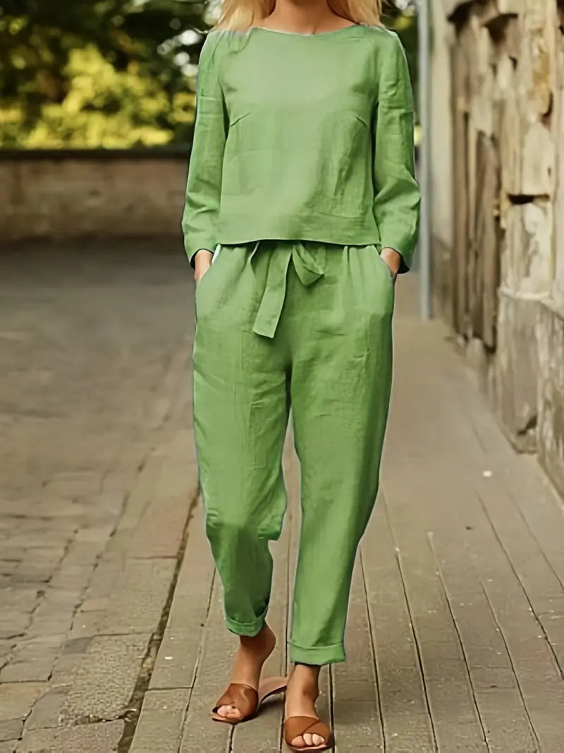 Verona Dames casual twee-delige set met top en broek