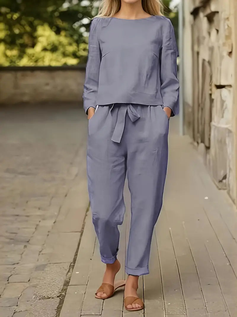 Verona Dames casual twee-delige set met top en broek