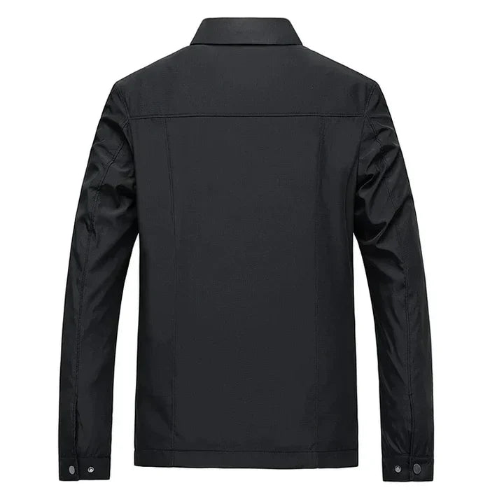 Walt casual heren jas met rits en kraag