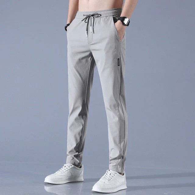 William sportieve heren jogger met trekkoord en tapered fit