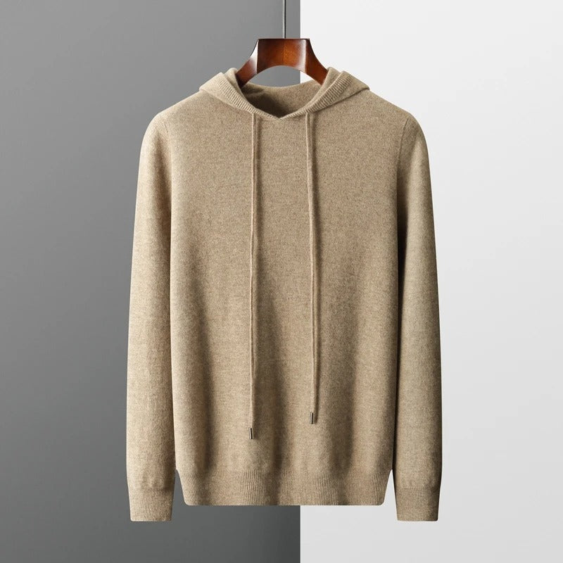 Zane Wollen heren hoodie met casual uitstraling