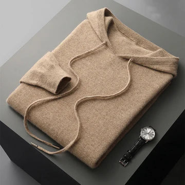 Zane Wollen heren hoodie met casual uitstraling