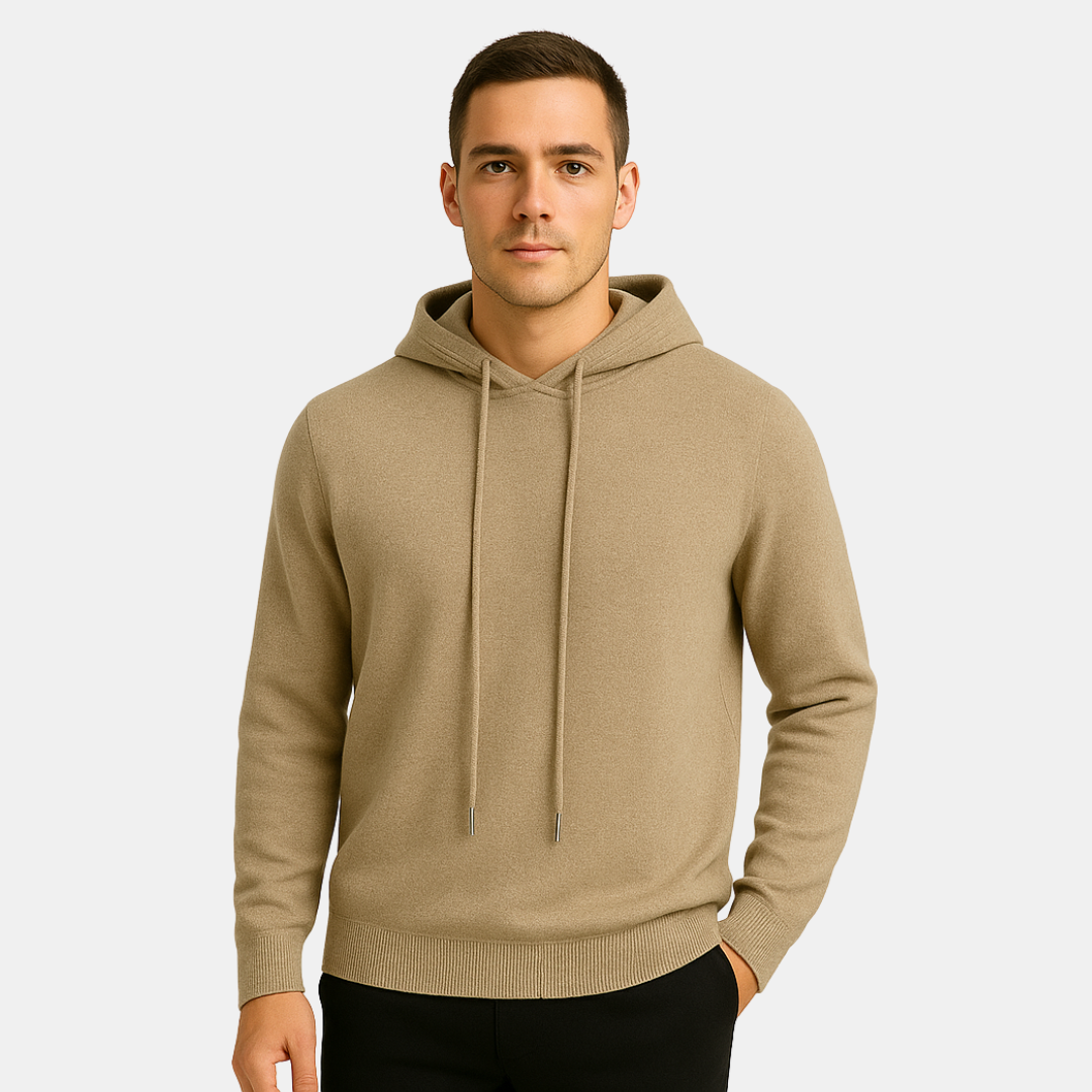Zane Wollen heren hoodie met casual uitstraling